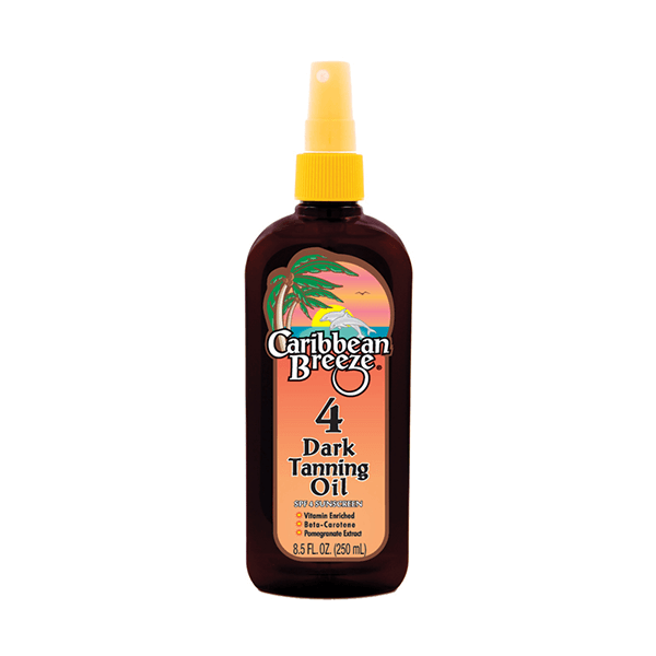 Caribbean Breeze SPF 4 Dark Tanning Oil 250ml