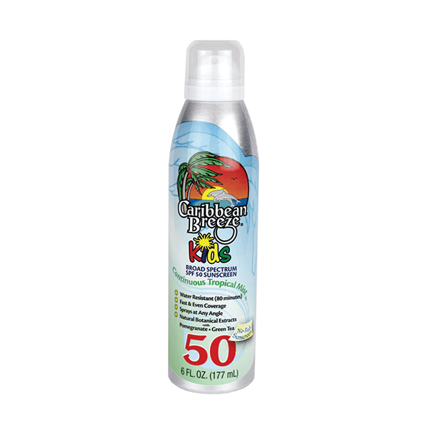 Caribbean Breeze SPF 50 Kids Continuous Tropical Mist Sunscreen