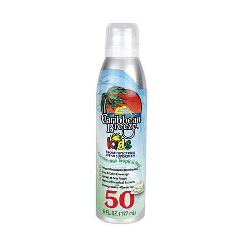 Caribbean Breeze SPF 50 Kids Continuous Tropical Mist Sunscreen