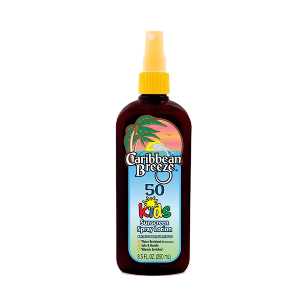 Caribbean Breeze SPF 50 Kids Sunscreen Spray Lotion 250ml