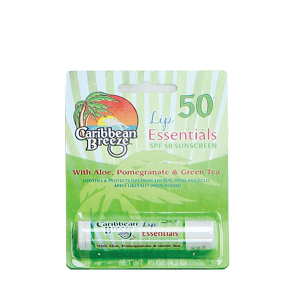 Caribbean Breeze SPF 50 Lip Essentials Single Pc-Carded