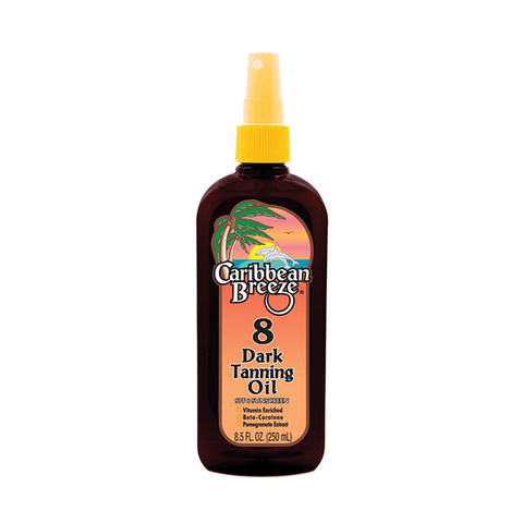 Caribbean Breeze SPF 8 Dark Tanning Oil 250ml