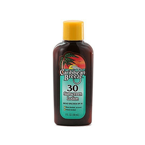 Caribbean Breeze Travel Size SPF 30 Sunscreen Lotion 30ml